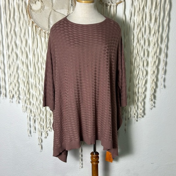 Lululemon Topaz Textured Poncho Wrap Viscose/Tencel/Cashmere Blend O/S - Picture 1 of 8